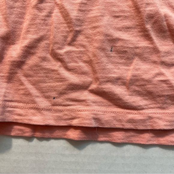Vineyard Vines T Shirt Salmon Coral Tee Sz L Soft Cotton Fishing Pocket 2-Sided - Picture 4 of 6